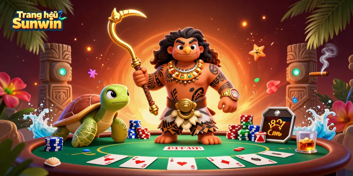 Experience Trang chủ Sunwin with thrilling poker at a vibrant casino scene featuring dynamic characters.