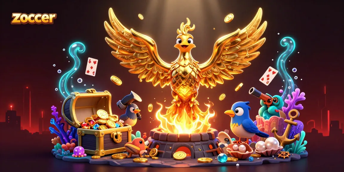 Experience the thrilling action of zoccer with casino elements and dynamic illustrations.